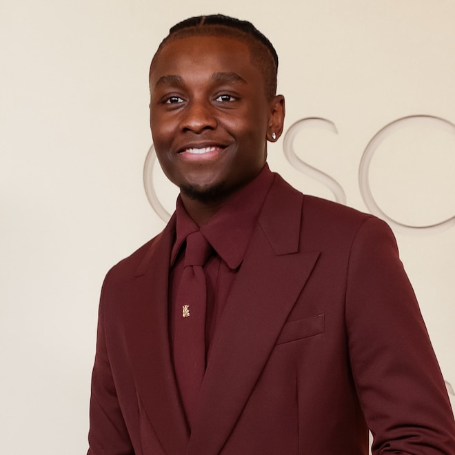 Miles Caton arrives at the Oscars 2026 red carpet